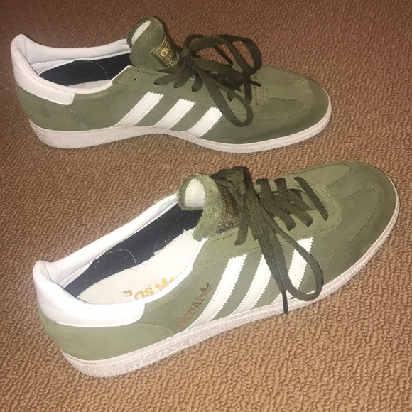 adidas spezial olive green